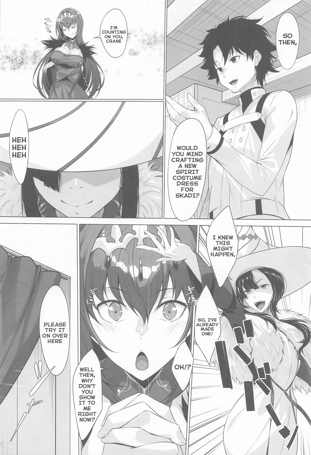 Hentai Manga Comic-Skadi wants a new spirit costume dress-Read-3